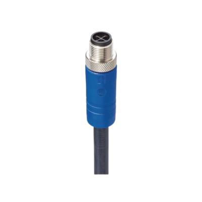 M12 Power met aangegoten kabel mannelijk
